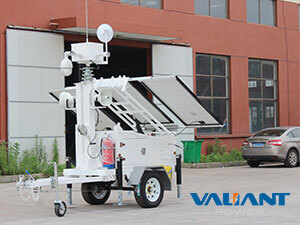 Solar Mobile Camera Surveillance Trailer