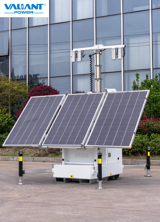 solar light towers skid-L
