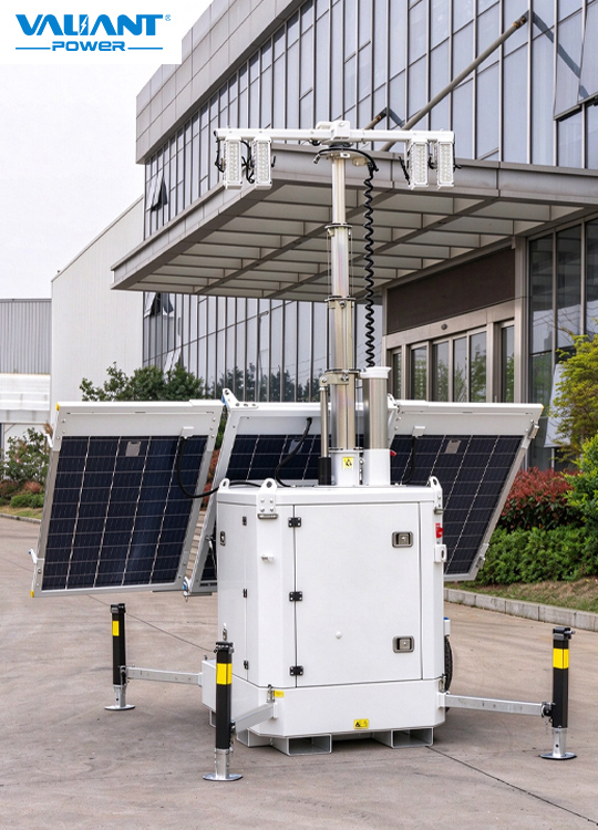 solar lighting towers skid-L